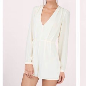 TOBI Java Cream Romper